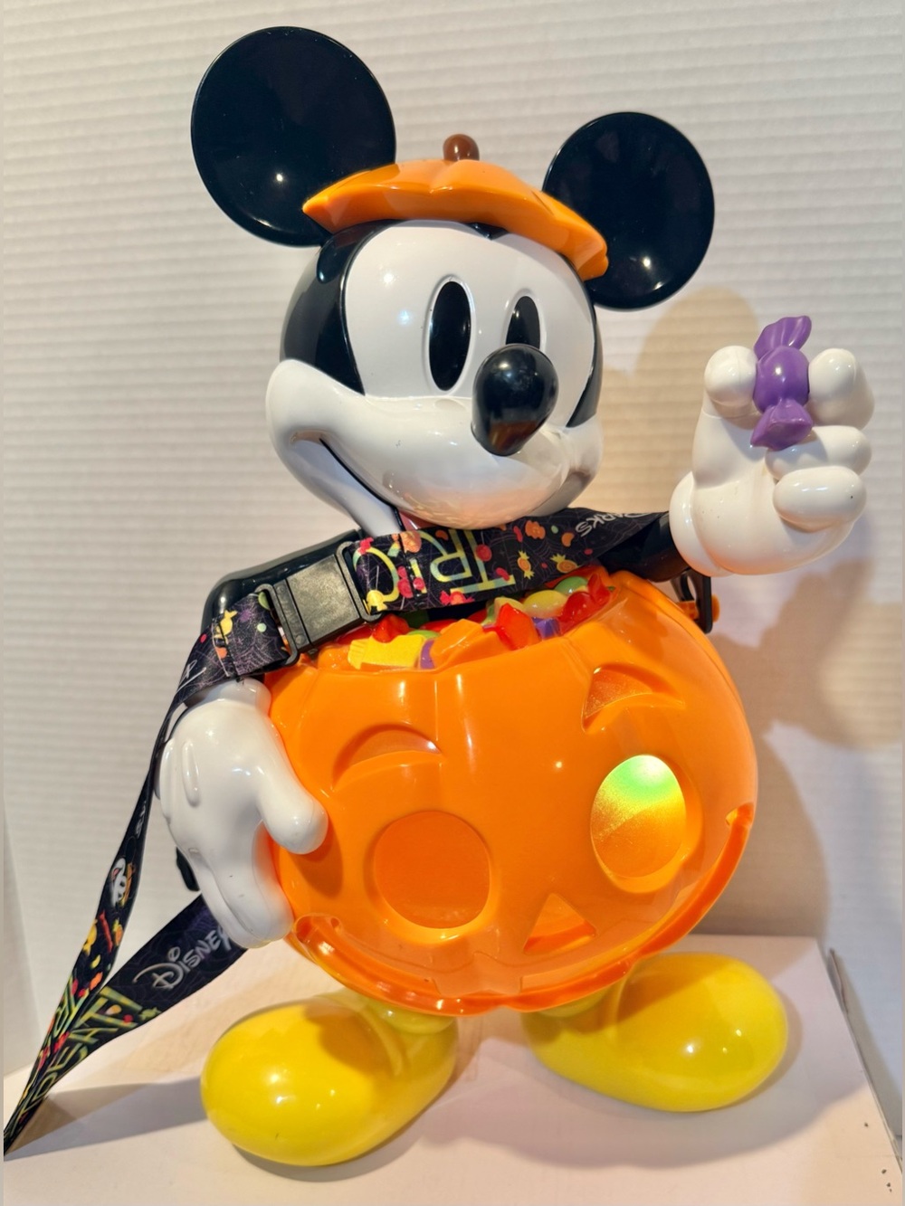 Disney Parks Mickey Mouse Halloween Pumpkin Popcorn Bucket ⭐️⭐️Good Used⭐️⭐️